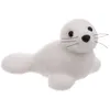 Image de Statuette Déco Bébé Phoque Manteau 16cm Blanc