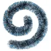 Image de Guirlande De Noël Boa Brin Fin Bleu Et Or 150x8x2m - Atmosphera