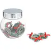 Image de Accessoires Bocal Couronne Rouge 3x8cm - Atmosphera