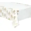 Image de Nappe Imprimée Sapin 140x360cm Blanc Et Or - Atmosphera