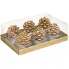 Image de Bougie Chauffe-plat Pomme De Pin X 6 140 G - Feeric Lights & Christmas