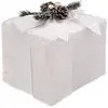 Image de Cadeau Fourrure 20cm Blanc En Polyfoam - Feeric Lights & Christmas
