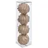 Image de Lot De 4 Boules Effet Maille Polystyrène Or - Feeric Lights & Christmas