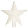 Image de Cimier Étoile Pailleté 22cm Blanc - Feeric Lights & Christmas