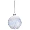 Image de Boule De Noël Verre 100 Mm Irise Craquelé - Feeric Lights & Christmas