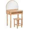 Image de Coiffeuse et tabouret enfant hévéa 55x100cm - Atmosphera Créateur dintérieur