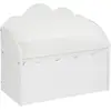 Image de Banc Coffre Enfant Nuage Bois Blanc 60x30cm - Atmosphera