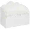Image de Banc coffre enfant nuage bois blanc 60x30cm DOUCEUR