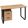 Image de Bureau Avec Caisson Bava Effet Bois Noir - 5five