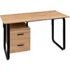 Image de Bureau avec caisson bava effet bois noir BAVA
