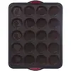 Image de Moule 12 Tartelette Silicone Silitop Noir Rouge - 5five