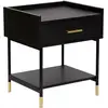 Image de Table De Chevet Tedy Noir H53cm - Atmosphera
