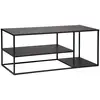 Image de Meuble Tv Gota Métal Noir 50x120cm - Atmosphera