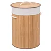 Image de Panier à linge rond bambou 48L - 5 five simply smart