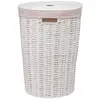 Image de Panier À Linge Rond 40l Vannerie Blanc - 5five