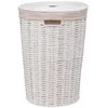 Image de Panier à linge rond 40L Vannerie blanc - 5 five simply smart