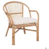 Image de Fauteuil Neta rotin tissu blanc - Atmosphera Créateur dintérieur