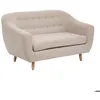 Image de Canapé Retro 2 places beige - Atmosphera Créateur dintérieur