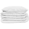 Image de Parure De Lit Flora En Gaze De Coton Blanc 240x220cm - Atmosphera