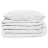 Image de Parure de lit Flora en gaze de coton blanc 240x220cm - Atmosphera Créateur dintérieur