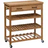 Image de Desserte grand modèle 2 tiroirs linha bambou BLACK BAMBOO
