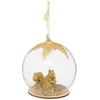 Image de Boule De Noël En Verre "ecureuil" 8cm Or