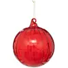 Image de Boule De Noël Soir De Noël Rouge En Verre D14cm - Feeric Lights & Christmas