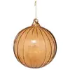 Image de Boule De Noël Marron Glacé Marron En Verre D14cm - Feeric Lights & Christmas