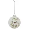 Image de Boule De Noël Oiseau Branches En Verre 80mm - Feeric Lights & Christmas