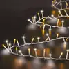 Image de Guirlande Cluster Lumineuse Led 50m Extérieur Blanc Froid Blanc Chaud Fil Transparent - Feeric Lights & Christmas