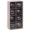 Image de Boules De Noël "colorama De Noël" Lot De 8 En Plastique Recyclé D8cm Bleu Doré - Atmosphera Créateur D'intérieur