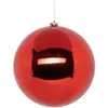 Image de Boule De Noël Colorama De Noël Rouge En Plastique Recyclé D25cm - Atmosphera