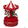 Image de Carrousel musical père noël et bonhomme de neige - Atmosphera Créateur dintérieur