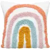 Image de Coussin Enfant Arc-en-ciel Coton 40x40cm - Atmosphera