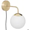 Image de Applique murale Dris verre blanc D15cm - Atmosphera Créateur dintérieur