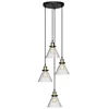 Image de Suspension Alak verre noir D18cm - Atmosphera Créateur dintérieur