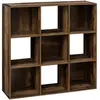 Image de Étagère 9 Cases Indus Mix N' Modul Effet Bois Foncé - 5five