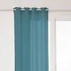 Image de Rideau Linah - lin - bleu canard - 130x260 cm - Bleu canard - Atmosphera createur dinterieur