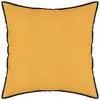 Image de Coussin Linah Coton Jaune Moutarde 45x45cm - Atmosphera