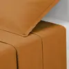 Image de Drap Plat Carina En Coton 240x290cm Jaune Cumin - Atmosphera