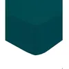 Image de Drap-housse Landiha percale bleu égéen 160x200cm - Atmosphera Créateur dintérieur