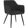 Image de Fauteuil diner visoca noir atmosphera