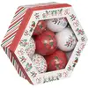 Image de Boules De Noël Atelier Des Lutins Coffret De 7 En Papier D7.5cm - Feeric Lights & Christmas
