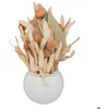 Image de Compo fleurs séchées Sea view céramique H25cm - Atmosphera Créateur dintérieur