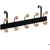 Image de Patère 10 têtes bois cerisier noir - 5 five simply smart