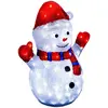 Image de Bonhomme de neige de Noël Lumineux Led Blanc 48cm