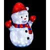 Image de Bonhomme de neige lumineux extérieur H48cm 90 LED à panneau solaire - Feeric Lights & Christmas