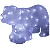 Image de Ours de Noël Lumineux Led Blanc 27cm