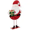 Image de Père Noël Avec Cadeau En Métal 65cm - Feeric Lights & Christmas