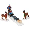 Image de Lot de 3 Accessoires Village de Noël Animaux 18cm Multicolore